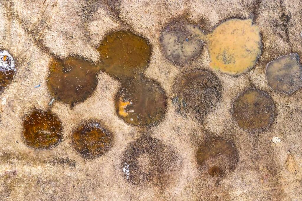 Crater lake mounds of lake Tengiz Korgalzyn are a UNESCO site in the steppes of Northern Kazakhstan