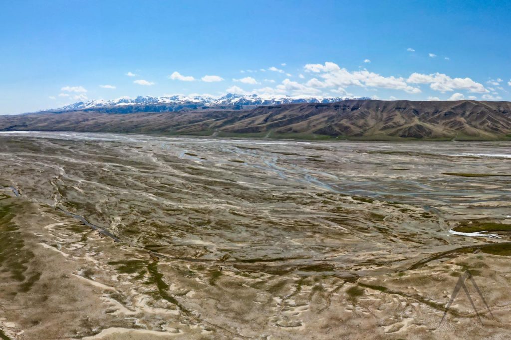 Ak Sai valley in the Kyrgyz border zone
