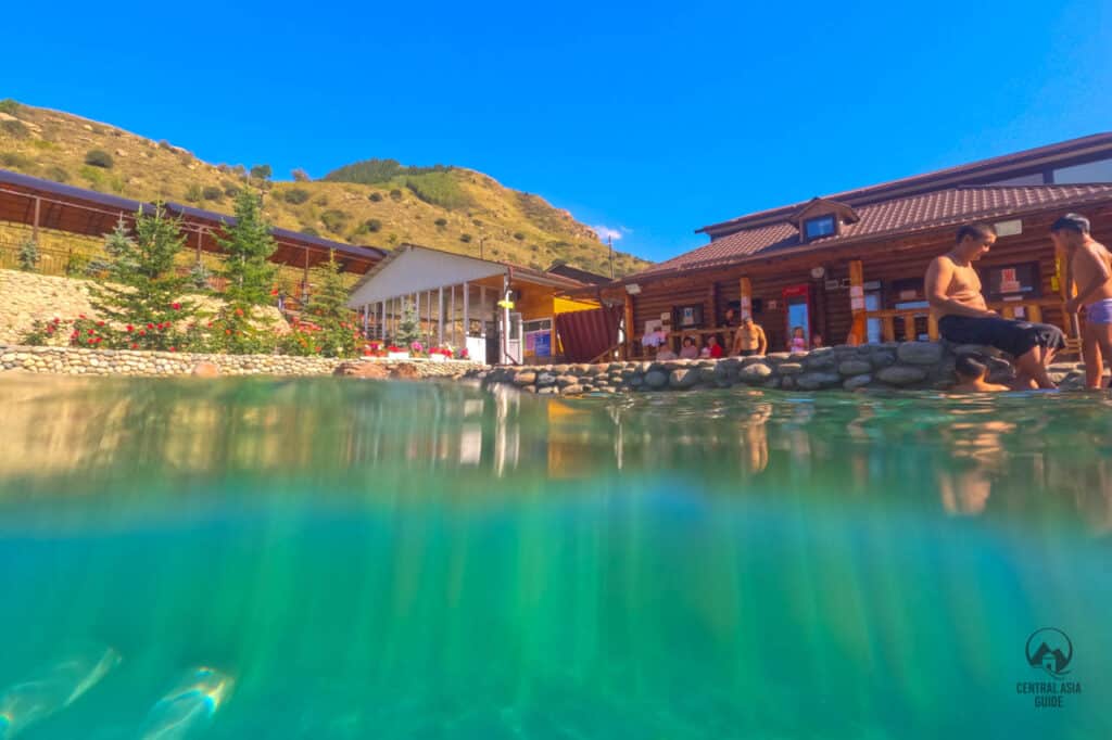 Ak Suu hot spring near Karakol