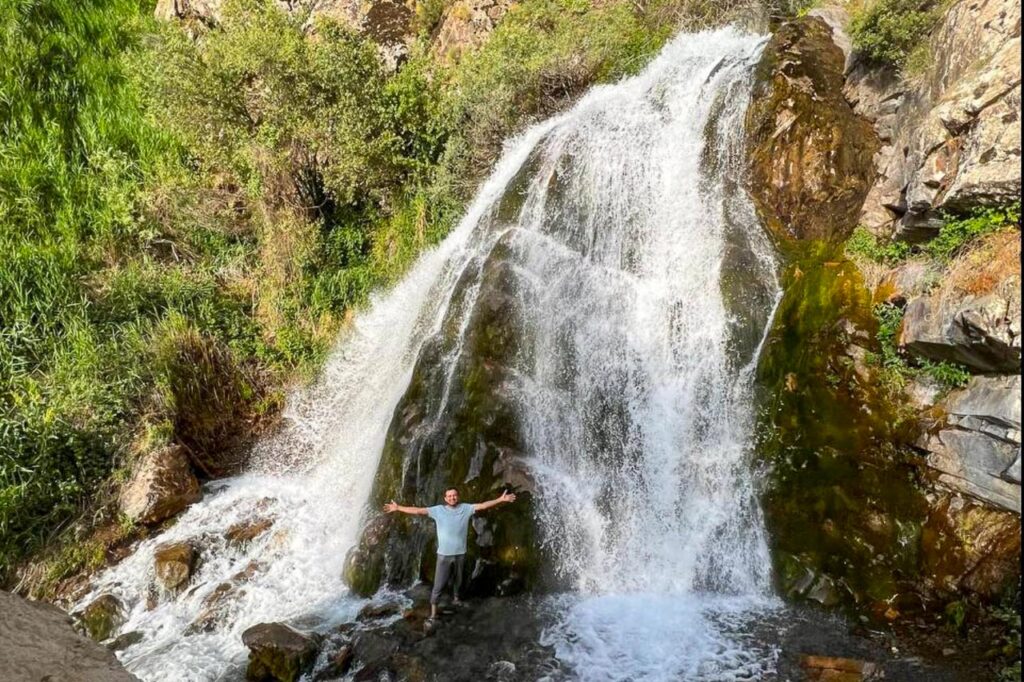Aksarsay waterfall, Uzbekistan, Central Asia