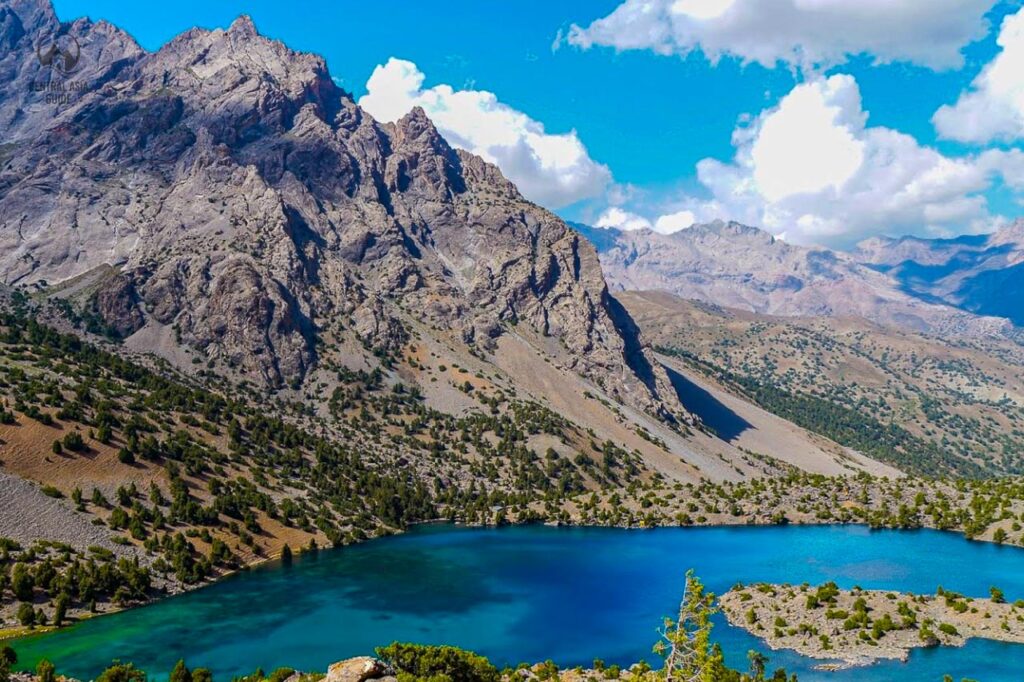 Alaudin lake in the Fann mountains of Tajikistan