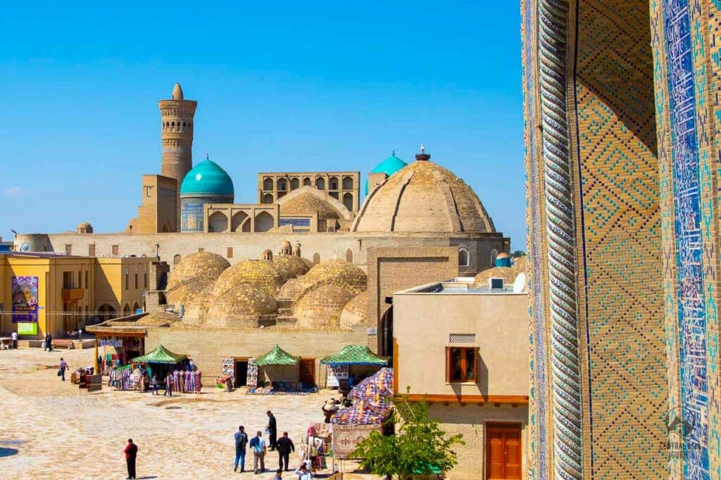 Bukhara old town center is a UNESCO site in Central Asia