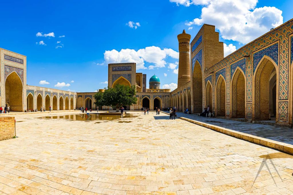Inside Po i Kalyan madrasa in Bukhara