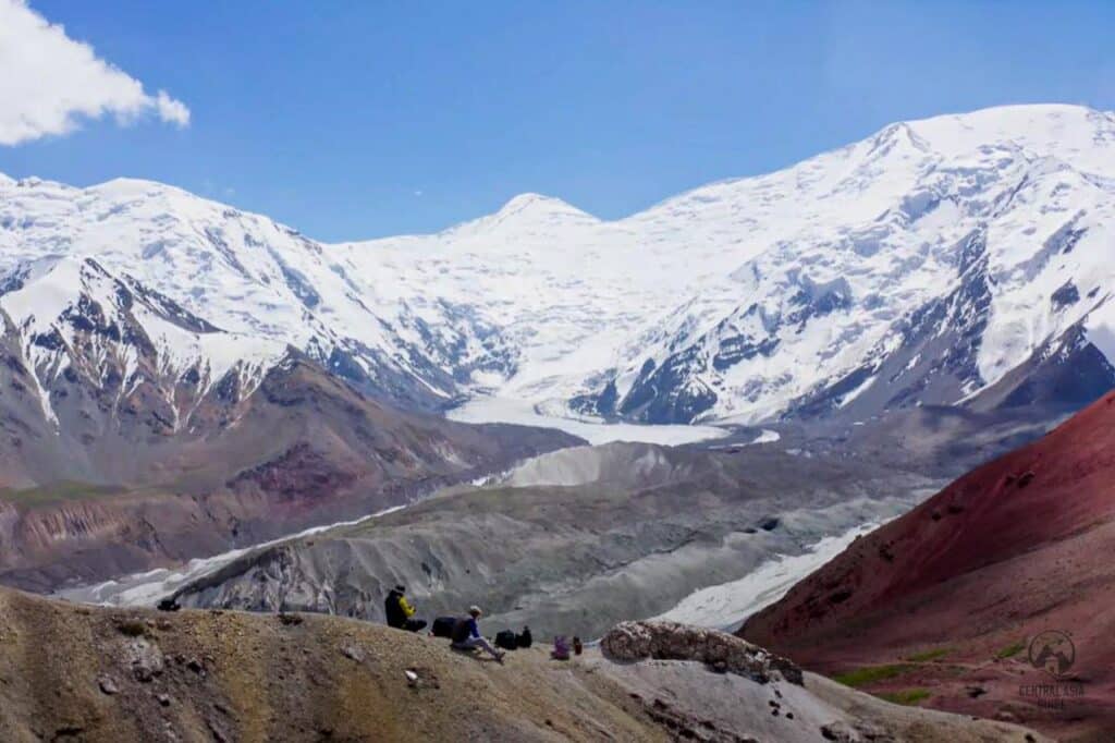 Mountain hiking in Central Asian Kyrgyzstan