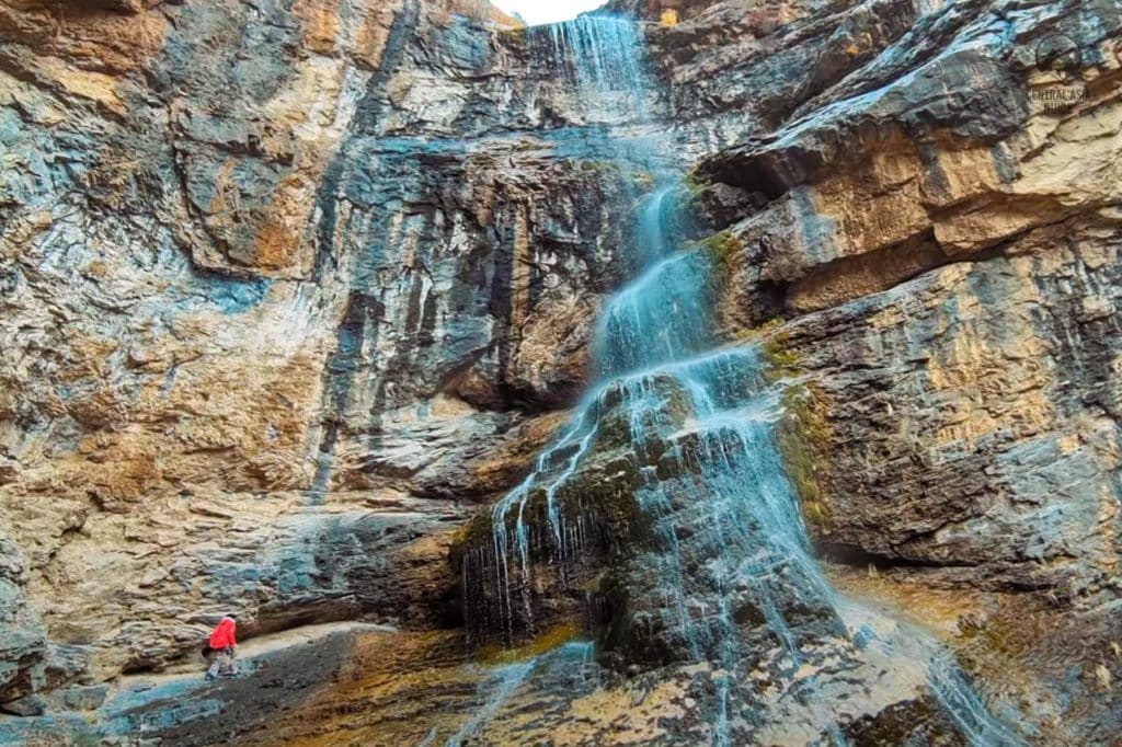 Chukuraksu waterfall in Charvak, near Tashkent