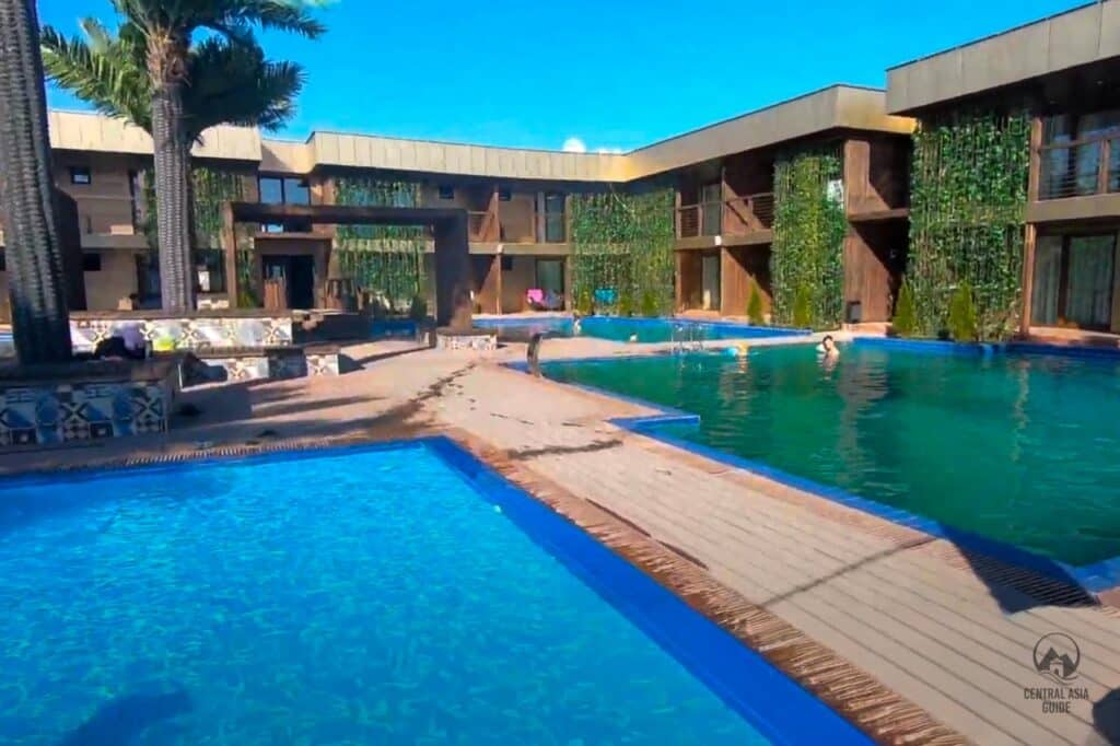 Chunja or Chundzha hot spring with new pools