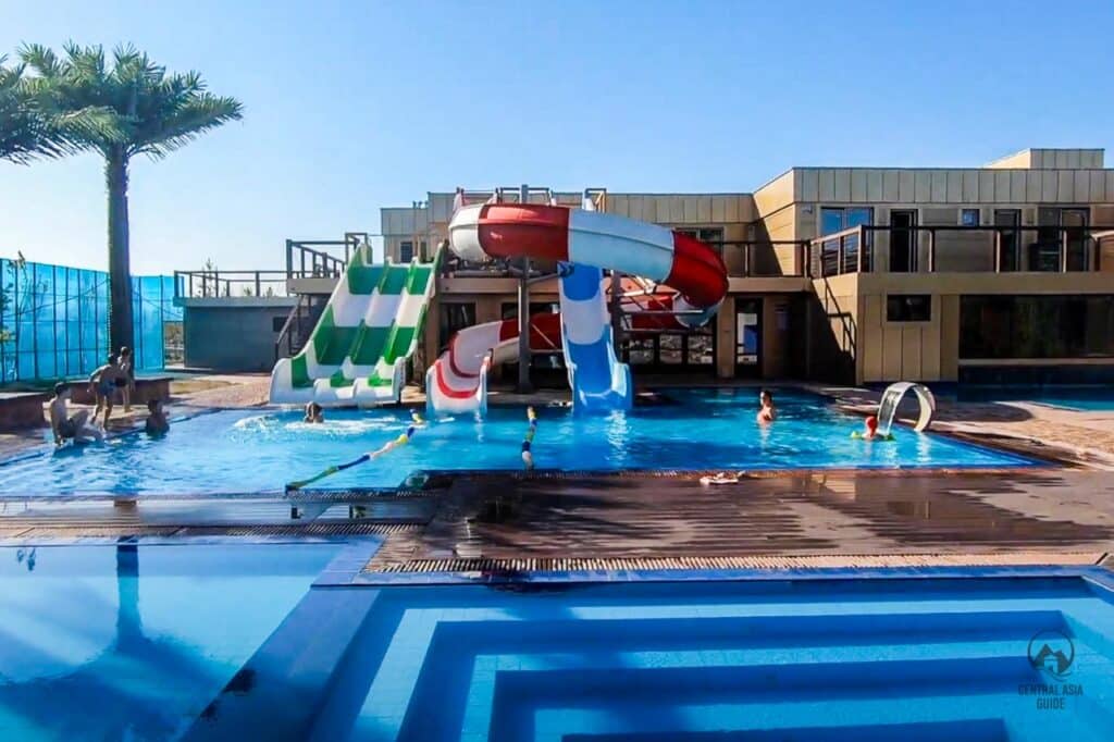 Chunja or Chundzha hot spring resort with water park