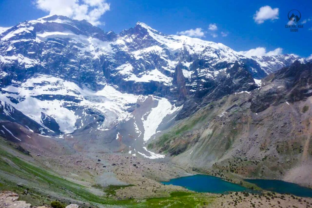 Dushkakha lake near Kulikalon lake in Fann mountains of Tajikistan
