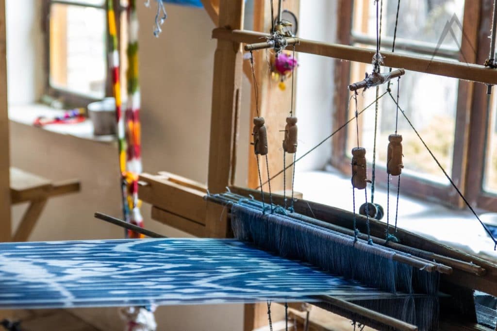 Silk veawing in Fergana Valley Uzbekistan