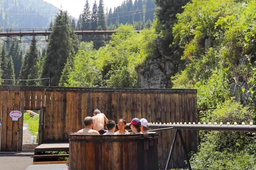 Gorelnik hot tub hot spring near Almaty