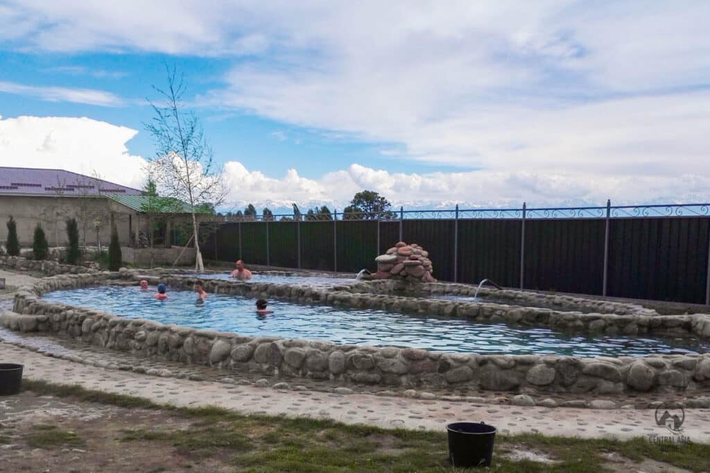 Hot spring near Cholpon Ata in Issyk Kul, Kyrgyzstan