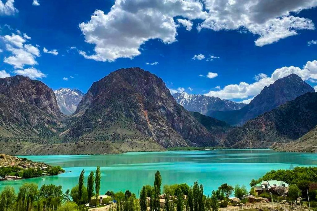 Iskander Kul lake in the summer