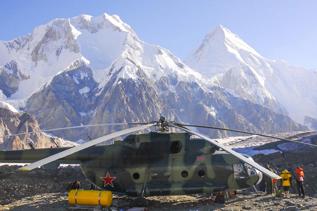 Khan Tengri helicopter ride