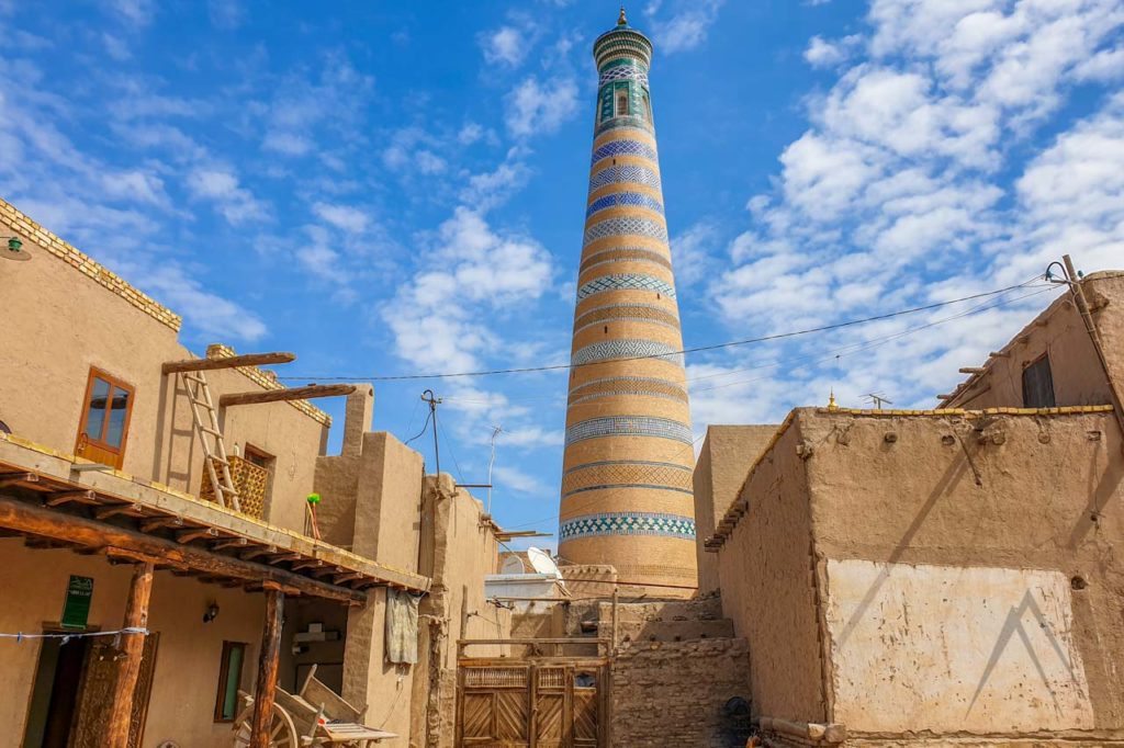 Inside Ichan Kala in Khiva, backyard