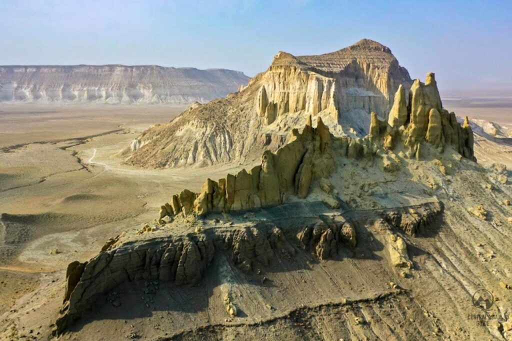 Stone formations of Mangystau in Airakty Valley