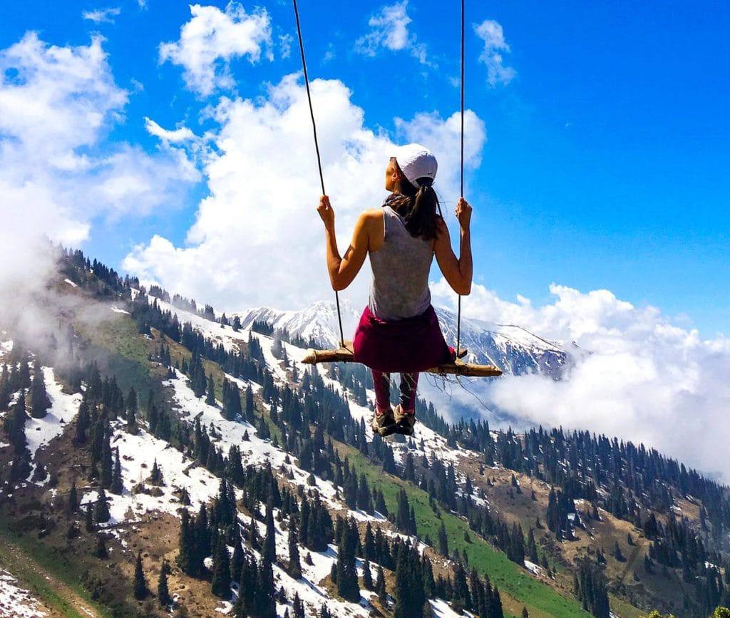 Peak Furmanov swing near Almaty