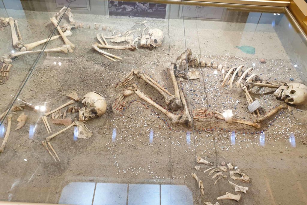 skeleton of sarazm princess is a UNESCO site in Tajikistan