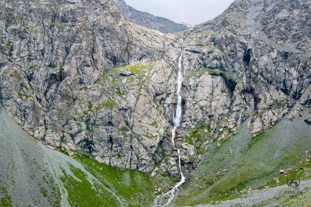 Shar Waterfall in Kyrgyzstan At Bashi region