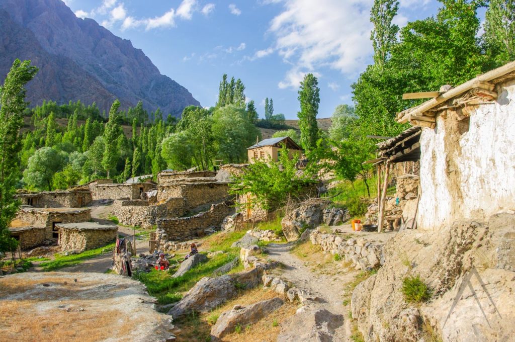 Yagnob village in Yagnob valley